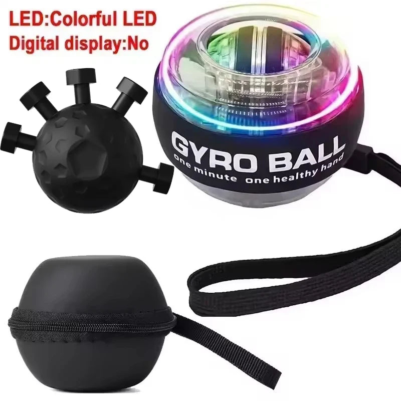 Self-Starting Wrist Gyro Ball Power Trainer Ball Wrist Strengthening Device Forearm Exerciser Strengthen Arms Fitness Equipmen