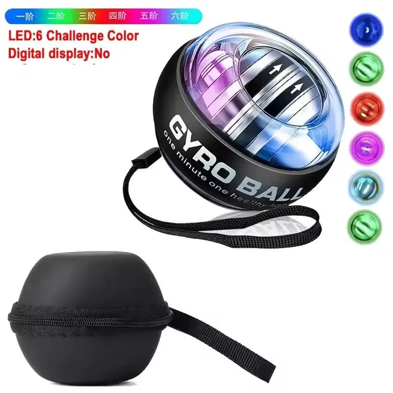 Self-Starting Wrist Gyro Ball Power Trainer Ball Wrist Strengthening Device Forearm Exerciser Strengthen Arms Fitness Equipmen