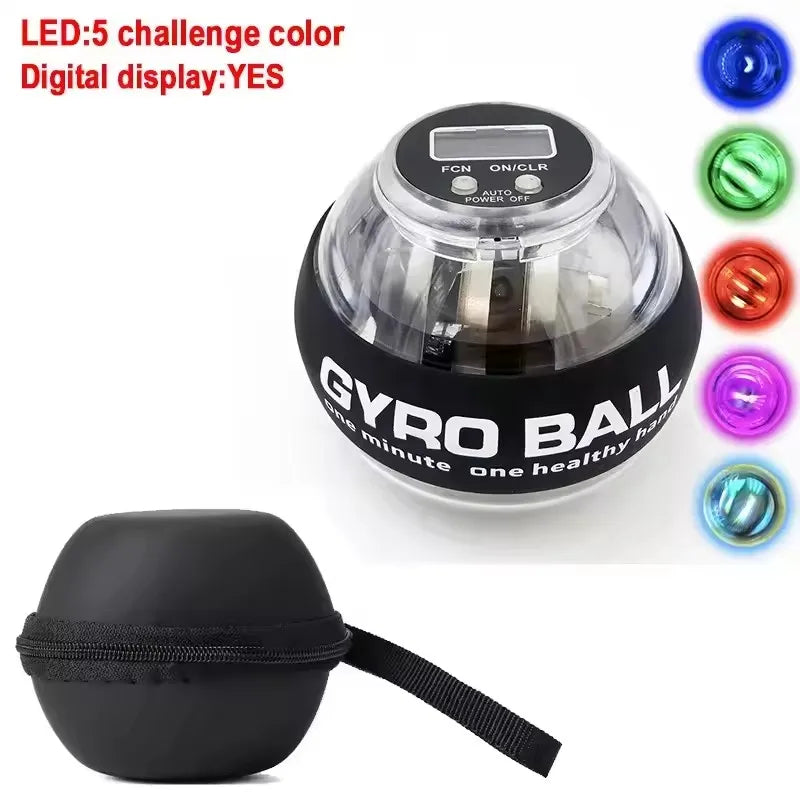 Self-Starting Wrist Gyro Ball Power Trainer Ball Wrist Strengthening Device Forearm Exerciser Strengthen Arms Fitness Equipmen