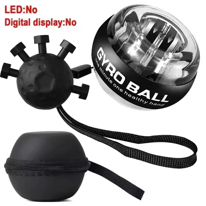 Self-Starting Wrist Gyro Ball Power Trainer Ball Wrist Strengthening Device Forearm Exerciser Strengthen Arms Fitness Equipmen