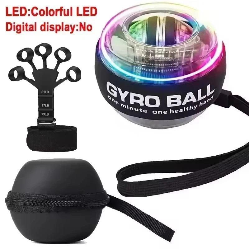 Self-Starting Wrist Gyro Ball Power Trainer Ball Wrist Strengthening Device Forearm Exerciser Strengthen Arms Fitness Equipmen