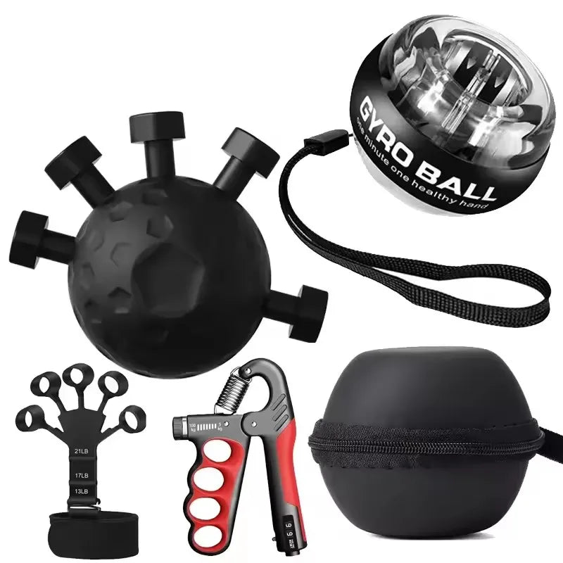 Self-Starting Wrist Gyro Ball Power Trainer Ball Wrist Strengthening Device Forearm Exerciser Strengthen Arms Fitness Equipmen