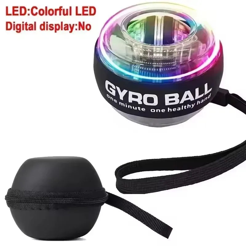 Self-Starting Wrist Gyro Ball Power Trainer Ball Wrist Strengthening Device Forearm Exerciser Strengthen Arms Fitness Equipmen
