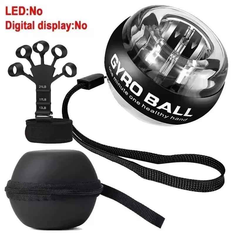 Self-Starting Wrist Gyro Ball Power Trainer Ball Wrist Strengthening Device Forearm Exerciser Strengthen Arms Fitness Equipmen