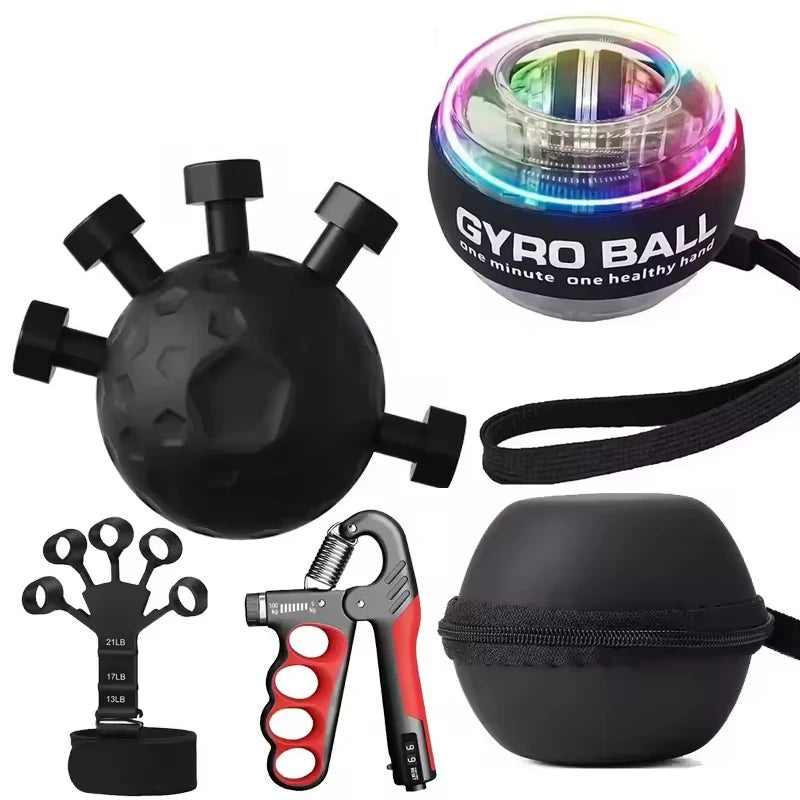 Self-Starting Wrist Gyro Ball Power Trainer Ball Wrist Strengthening Device Forearm Exerciser Strengthen Arms Fitness Equipmen