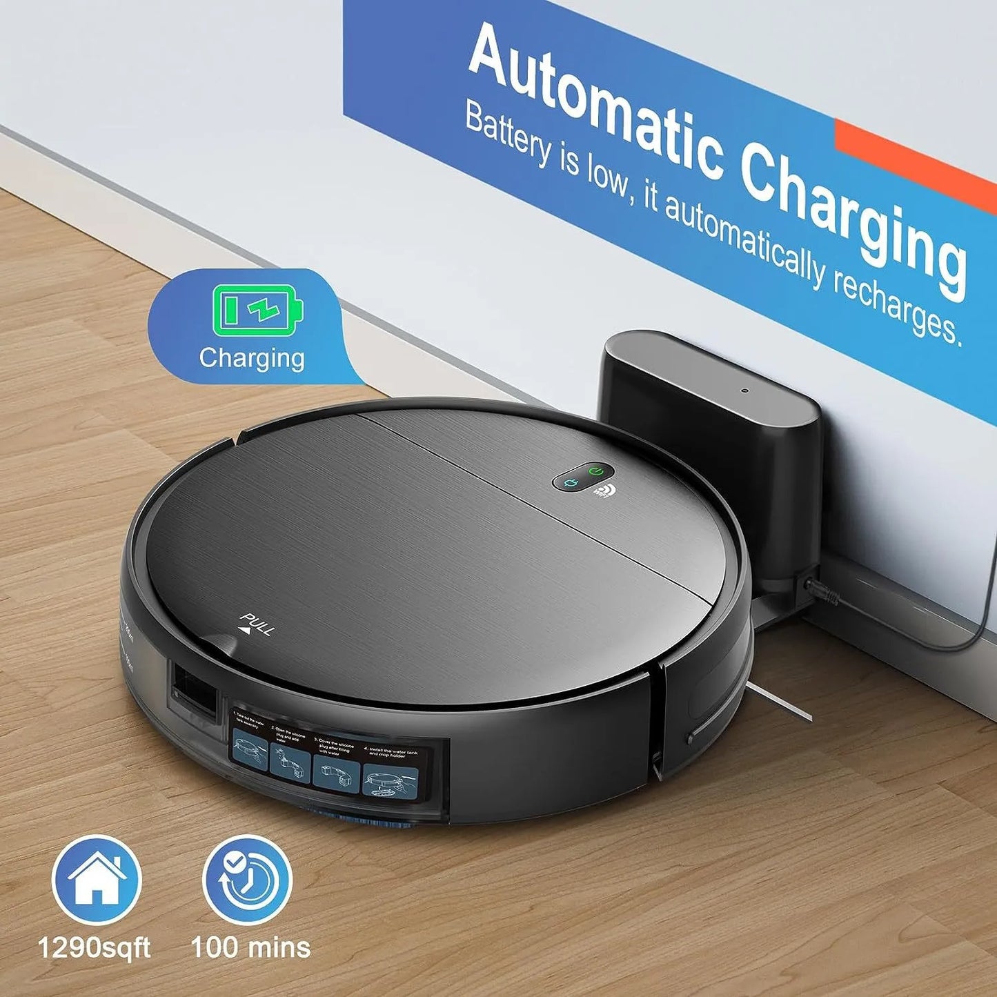 Smart Cleaning Robot: Sweep, Mop & Vacuum